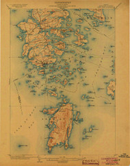 DeerIsle, Maine 1904 (1904) USGS Old Topo Map 15x15 Quad