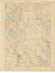 Ellsworth, Maine 1911 (1924) USGS Old Topo Map 15x15 Quad