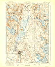 Ellsworth, Maine 1911 (1941) USGS Old Topo Map 15x15 Quad