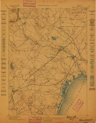 Kennebunk, Maine 1898 (1898) USGS Old Topo Map 15x15 Quad