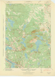 Tunk Lake, Maine 1942 (1942) USGS Old Topo Map 15x15 Quad