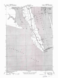 Powells Point, North Carolina 1940 (1942b) USGS Old Topo Map 15x15 Quad