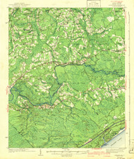Nixonville, South Carolina 1942 (1942b) USGS Old Topo Map 15x15 Quad
