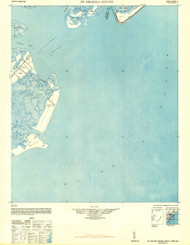 St Helena Sound, South Carolina 1948 (1948b) USGS Old Topo Map 15x15 Quad