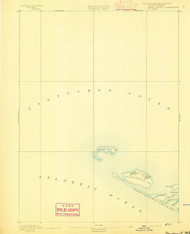 Muskeget, Massachusetts 1893 (1893) USGS Old Topo Map 15x15 Quad