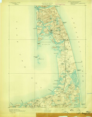 Wellfleet, Massachusetts 1893 (1893) USGS Old Topo Map 15x15 Quad