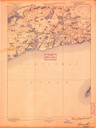 Yarmouth, Massachusetts 1889 (1889) USGS Old Topo Map 15x15 Quad