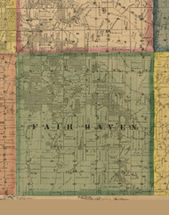 Fair Haven, Illinois 1869 Old Town Map Custom Print - Carroll Co.