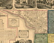 Washington, Illinois 1869 Old Town Map Custom Print - Carroll Co.