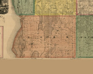 York, Illinois 1869 Old Town Map Custom Print - Carroll Co.