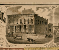 Keystone Block - Mt Carroll, Illinois 1869 Old Town Map Custom Print - Carroll Co.