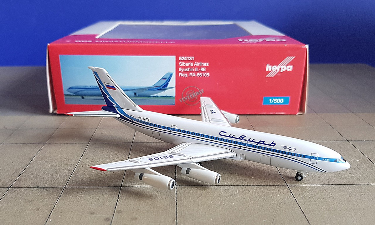 524131-1:500 Herpa Wings Ilyushin il-86 Siberia Airlines 