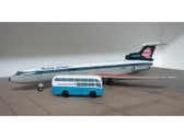 SCA008 | Sky Classics Airport Vehicles 1:200 | AEC Regal Passenger Coach Bus BEA British European Airways (white/blue)