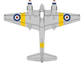 OX72HOR001 Oxford Die-cast 1:72 de Havilland DH.103 Hornet RAF Royal Air Force