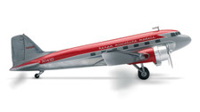 551250 | Herpa Wings 1:200 | Douglas DC-3 Herpa Miniature Models Plane N143D (die-cast)