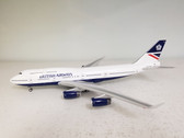 JF-747-4-015 | JFox Models 1:200 | Boeing 747-400 British Airways G-BNLG, 'Hybrid Landor c/s' (with stand)