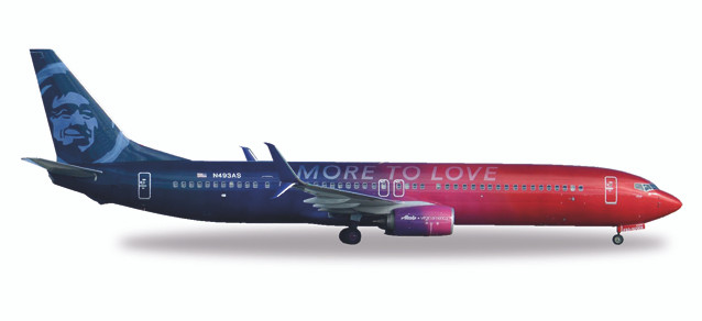 530637 Herpa Wings 1 500 Boeing 737 900 Alaska N493as