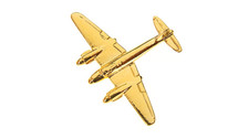 CL239 | Clivedon Collection | Plane Pin 3D - Mosquito (gold plated, with box)