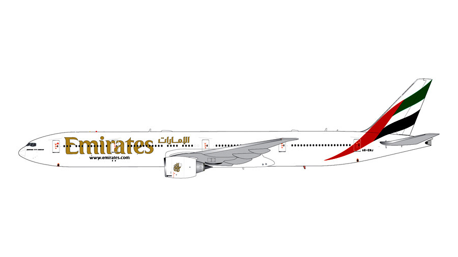 G2uae727 Gemini200 1 200 Boeing 777 300er Emirates A6 Enj With Stand Aviation Retail Direct