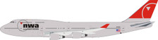 JF-747-4-046 | JFox Models 1:200 | Boeing 747-400 NWA Northwest N676NW (with stand)