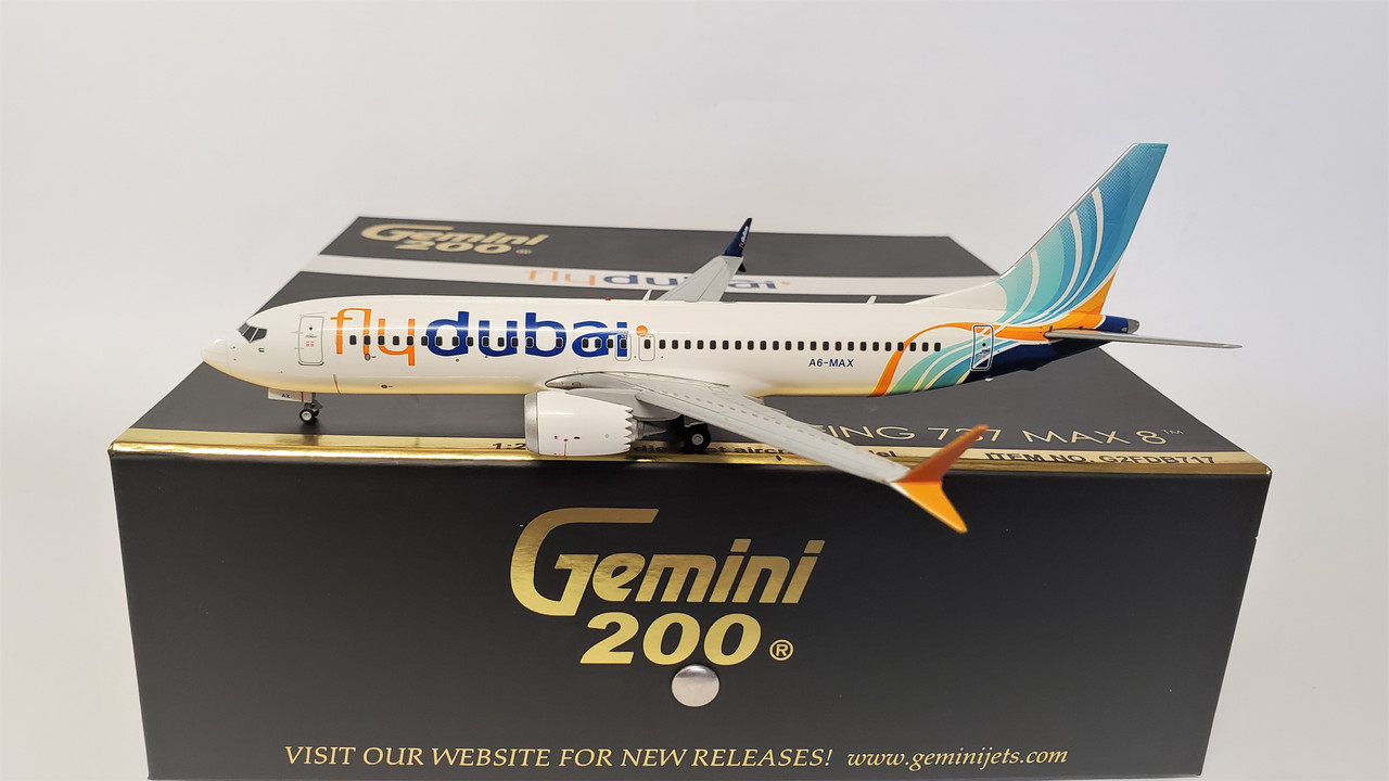 G2FDB717 | Gemini200 1:200 | Boeing 737 MAX 8 flydubai A6-MAX