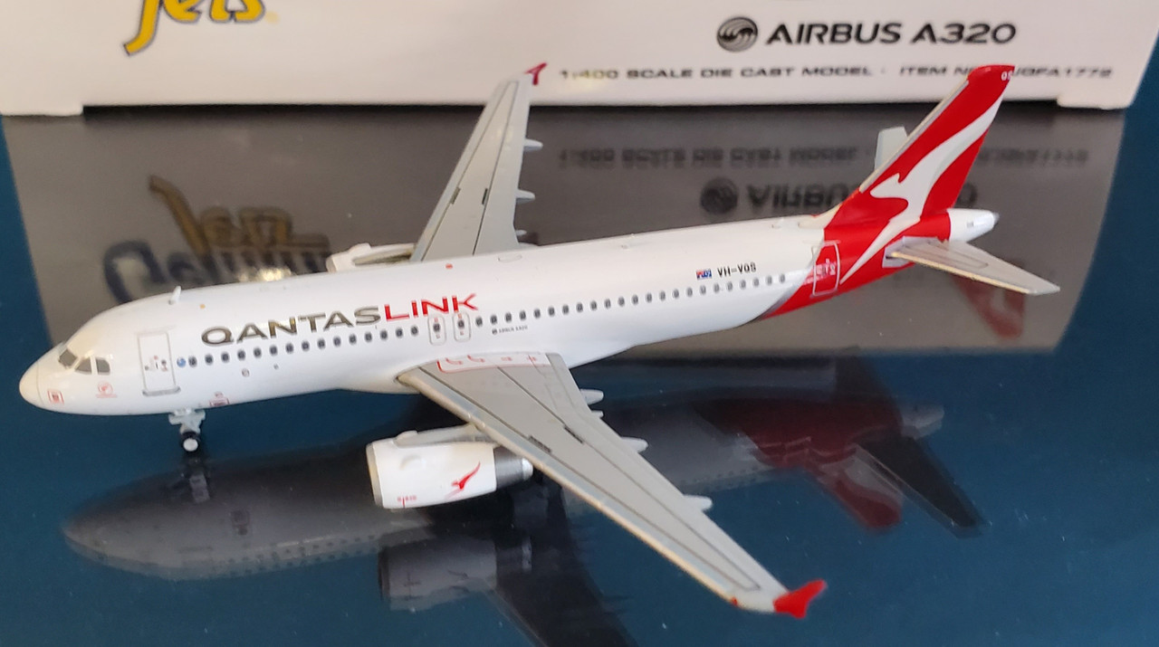Aeroclassics 1:400 Qantaslink Airbus A320-200 VH-VQS Qantas Die-Cast Model Plane 