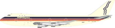 JF-747-1-004 | JFox Models 1:200 | Boeing 747-143 People Express N606PE (with stand)