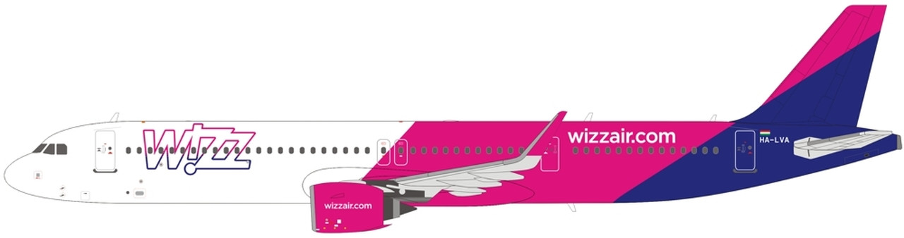 Pm19013 Panda Models 1 400 Airbus A321neo Wizz Air Ha Lva Is Due June 2019 Aviation Retail Direct