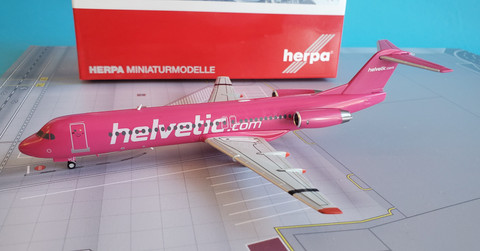 HERPA WINGS HELVETIC Fokker 100 559966 