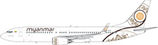 11589 | Phoenix 1:400 | Boeing 737-800 Myanmar XY-ALG | is due:January 2020 