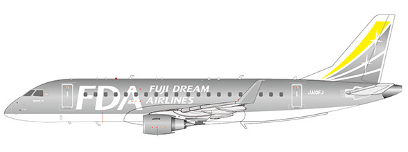 Embraer 170 Fuji Dream Airlines JA09FJ con Std Ltd 120PCS Jcwings EW2175004 1/200 