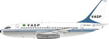 IF732VP1120P | InFlight200 1:200 | Boeing 737-2A1 VASP PP-SMC (polished with stand) | is due: October 2020
