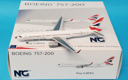 NG53159 | NG Models 1:400 | Boeing 757-200 British Airways | Open Skies ...