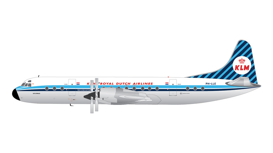 G2klm848 Gemini0 1 0 Lockheed L 1 Klm Electra Saturnus Polished 1958 Livery Aviation Retail Direct