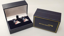 CUFFLANDOR | Gifts | British Airways - Landor historic cufflinks. A high quality 3mm thick hard enamel pair of cufflinks presented in a gift box. 