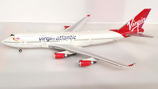B-744-VR-OY | Bluebox 1:200 | Boeing 747-400 Virgin Atlantic G-VROY (with stand)