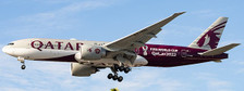 XX40011A | JC Wings 1:400 | Qatar Airways Boeing 777-200(LR) World Cup Livery Flap Down Reg: A7-BBI