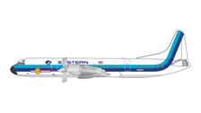 GJEAL373 | Gemini Jets 1:400 1:400 | EASTERN AIRLINES L-188 ELECTRA N5517 HOCKEY STICK LIVERY POLISHED BELLY