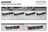 FWAA4028 | Miscellaneous 1:400 | Airport Accessories - 4 Piece SATS buses | is due: October 2021