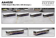 FWAA4026 | Miscellaneous 1:400 | Airport Accessories - 4 Piece US Airways buses | is due: October 2021