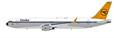 B-763-DE0421 | Blue Box 1:200 | Boeing 767-300 Condor D-ABUM (with stand)