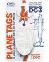 PLANETAGSNC18141 | Gifts | Original Aircraft Skin - Douglas DC-3 NC-18141 Flag ship Tulsa