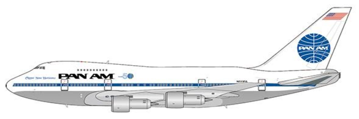 EW474S002 | JC Wings 1:400 | Pan Am Boeing 747SP Clipper New 