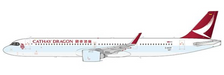 EW221N006 | JC Wings 1:200 | Cathay Dragon Airbus A321NEO Test Registration Reg: D-AVZF With Stand