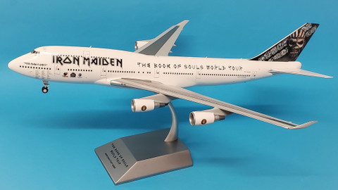 one 613293 Herpa snap Wings 1:250 boeing 747-400 Iron Maiden ed F 
