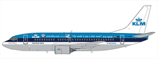 XX20139 | JC Wings 1:200 | Boeing 737-300 KLM PH-BDD 'The world is one click away' (with stand)