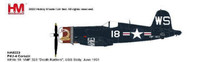 HA8223 | Hobby Master Military 1:48 | F4U-4 Corsair White 18, VMF-323 'Death Rattlers' USS Sicily, June 1951 (with 8 HVAR rockets) | is due: Dec 2022