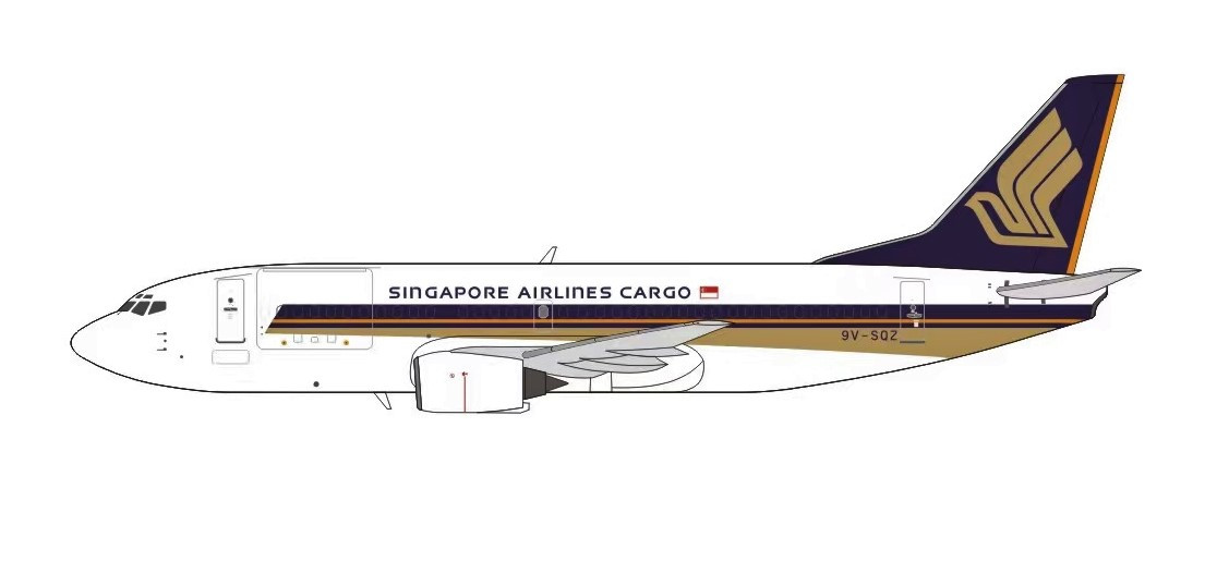 Singapore Airlines Cargo B737-300QC 9V-SQZ (1:400)