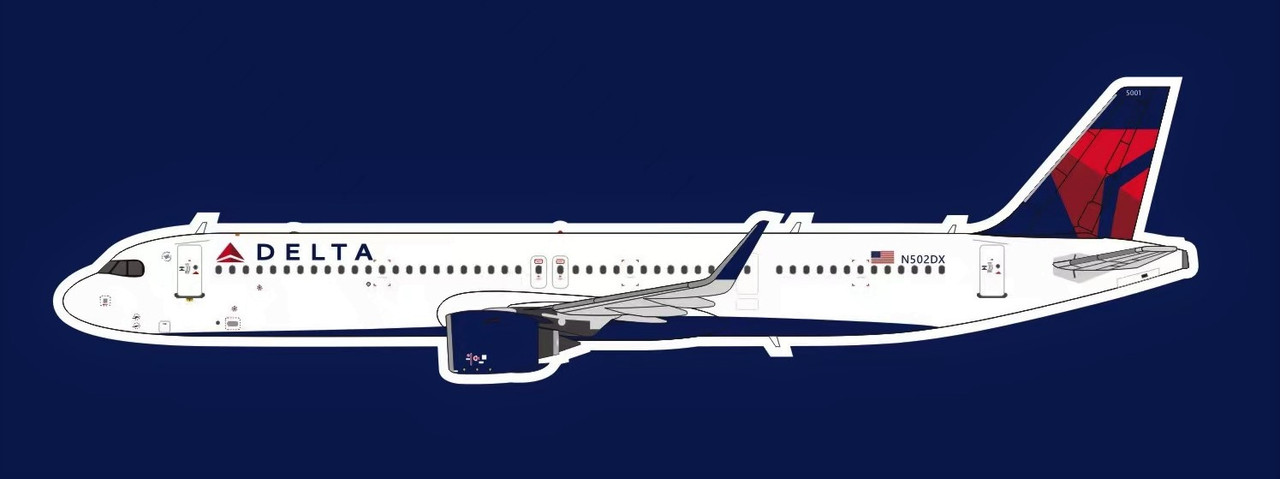Delta Air Lines A321-271NX N502DX (1:400)