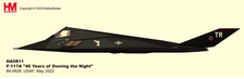 HA5811 | Hobby Master Military 1:72 | Lockheed F-117A Nighthawk 84-0828 TR | is due:December 2022